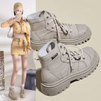 Damen Hochformat Sneaker aus robustem Textil mit trendiger Profilsohle R&B