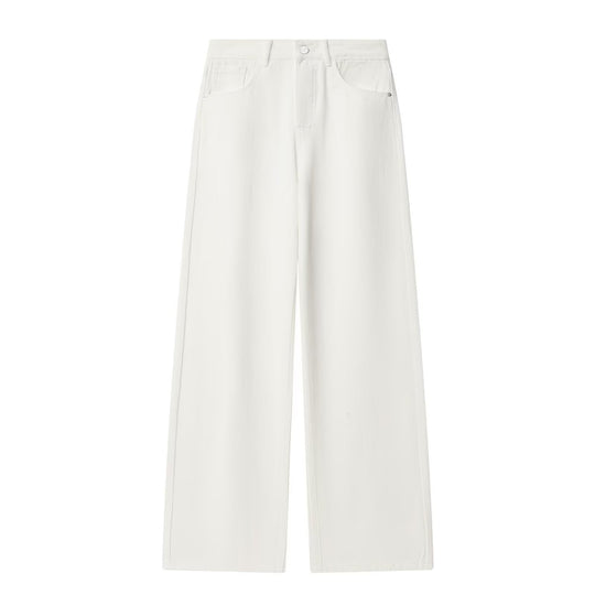 Damen weite Hochbundhose aus nachhaltigem Material mit eleganter Textur R&B