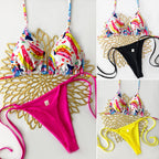 Damen Bikini-Set mit trendigem Animal-Print und modischem Schleifen-Detail R&B
