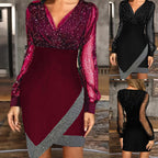 Damen Abendkleid mit Funkelnden Details und Elegantem Schnitt R&B
