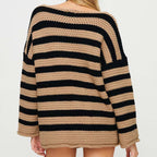 R&B | Gestreifter Strickpullover Mit Sanften Farben