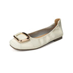 Damen Ballerinas mit eleganter Schnallenakzent