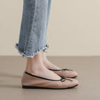 Damen Ballerinas mit elegantem Schleifenakzent und hochwertigem Obermaterial