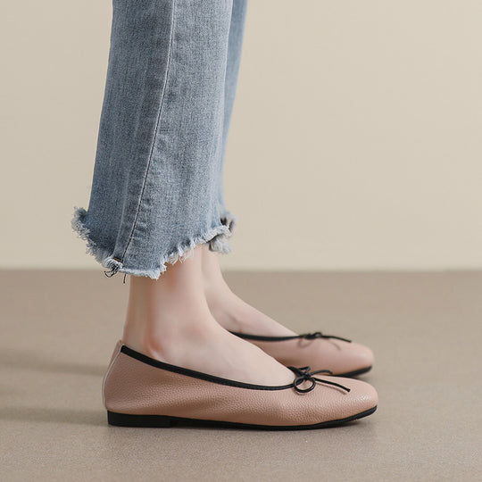 Damen Ballerinas mit elegantem Schleifenakzent und hochwertigem Obermaterial R&B