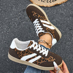 Damen Sneakers im Leopardenmuster mit bequemer Sohle R&B
