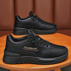 Damen Sportliche Ledersneaker mit dämpfender Sohle und modischem Design