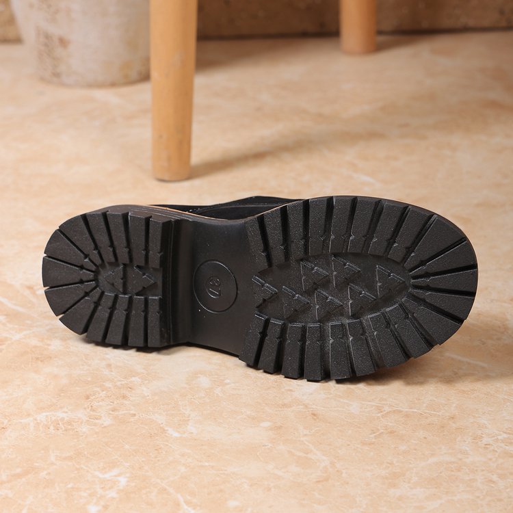 Damen Schnürschuhe mit modischem Riemen und robustem Profil R&B