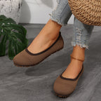 Damen Atmungsaktive Slip-On Ballerinas mit flexiblem Sohlenprofil R&B
