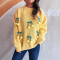 Damen Kuscheliger Pullover mit verspielten Quasten R&B