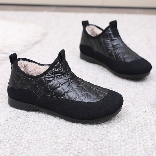 Damen Bequeme und isolierende Hausschuhe mit rutschfester Sohle R&B