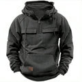 Herren funktionale Kapuzenpullover mit praktischen Taschen R&B