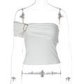 Damen Off-Shoulder Top mit elegantem Drapierungsdetail R&B