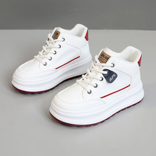 Damen Sportliche High-Top Sneakers mit gepolsterter Sohle und atmungsaktiver Struktur R&B