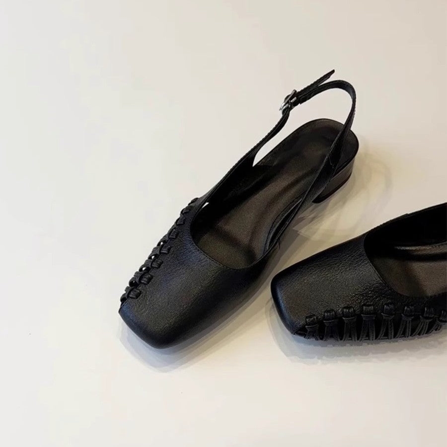 Damen Slingback-Pumps mit dekorativen Strassapplikationen und modernem Schnitt