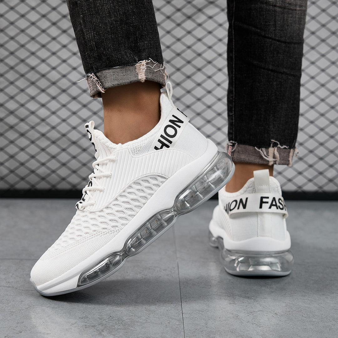 Damen Sportliche Sneakers mit atmungsaktiver Oberflächenstruktur und dämpfendem Luftpolstersystem R&B