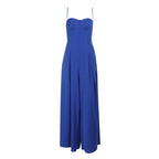 Damen Elegantes Maxikleid mit schmalen Spaghettiträgern und fließendem Schnitt EB