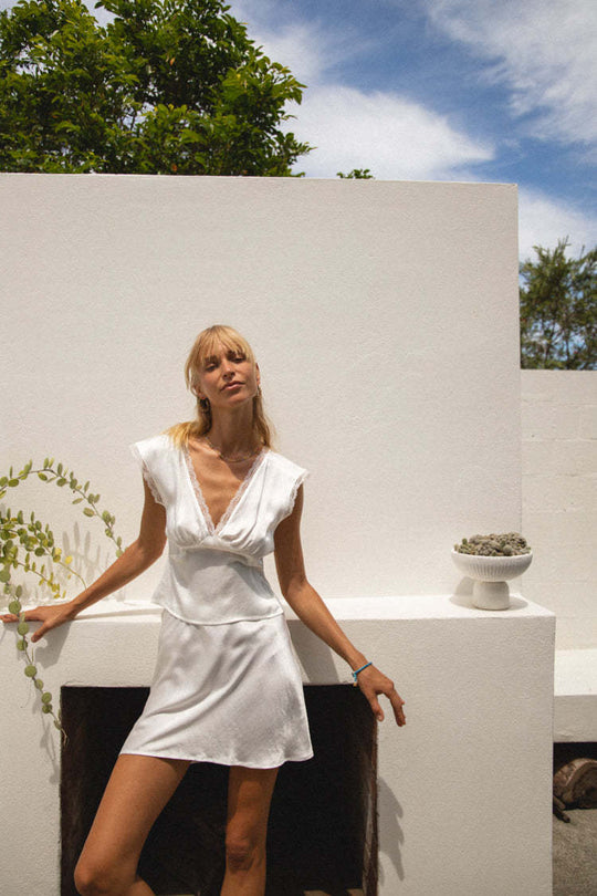 Damen luftiges Set mit Spitzendetails R&B