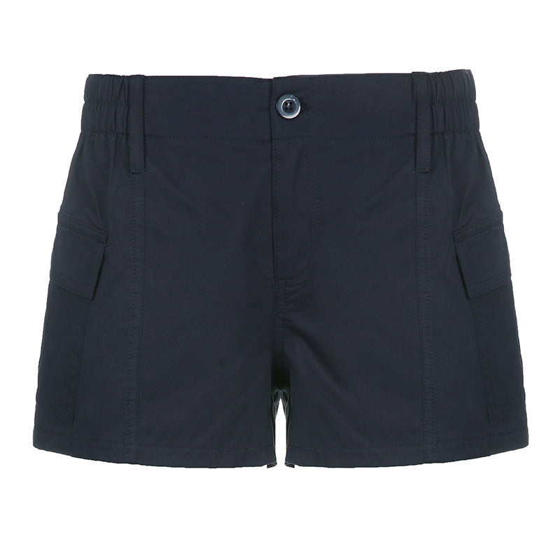 Damen Cargo-Shorts mit elastischem Bund und praktischen Seitentaschen R&B