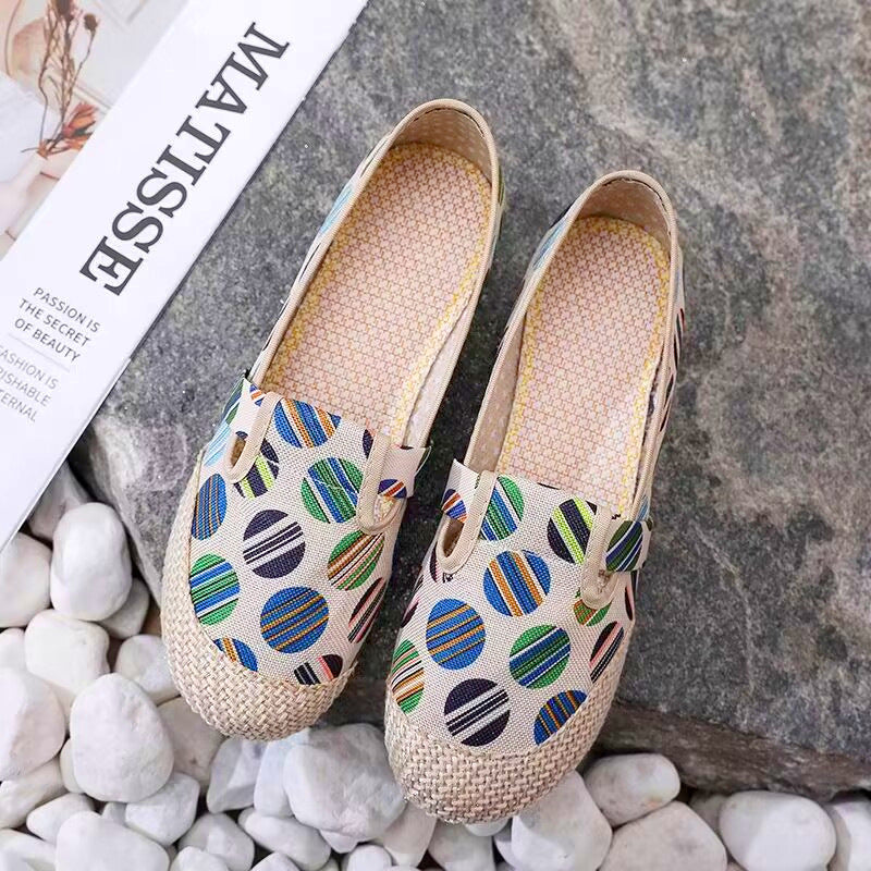 Damen Bunte Freizeitschuhe mit elastischem Bändchen