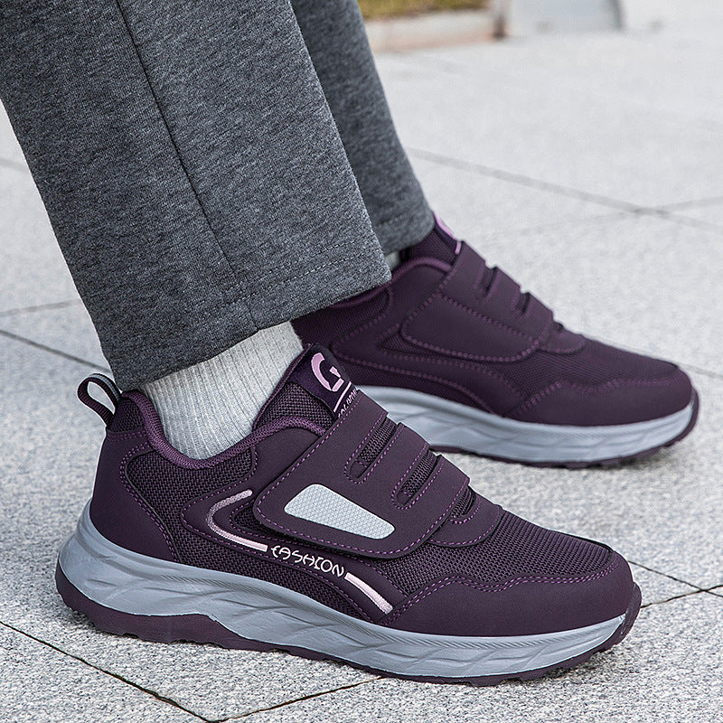 Damen Sportliche Sneaker mit verstellbarem Klettverschluss und dämpfender Sohle R&B