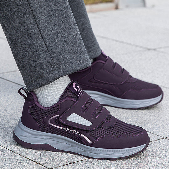 Damen Sportliche Sneaker mit verstellbarem Klettverschluss und dämpfender Sohle R&B