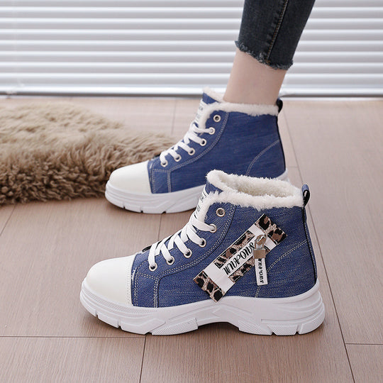 Damen Hohe Sneakers mit wärmendem Innenfutter und robuster Sohle R&B