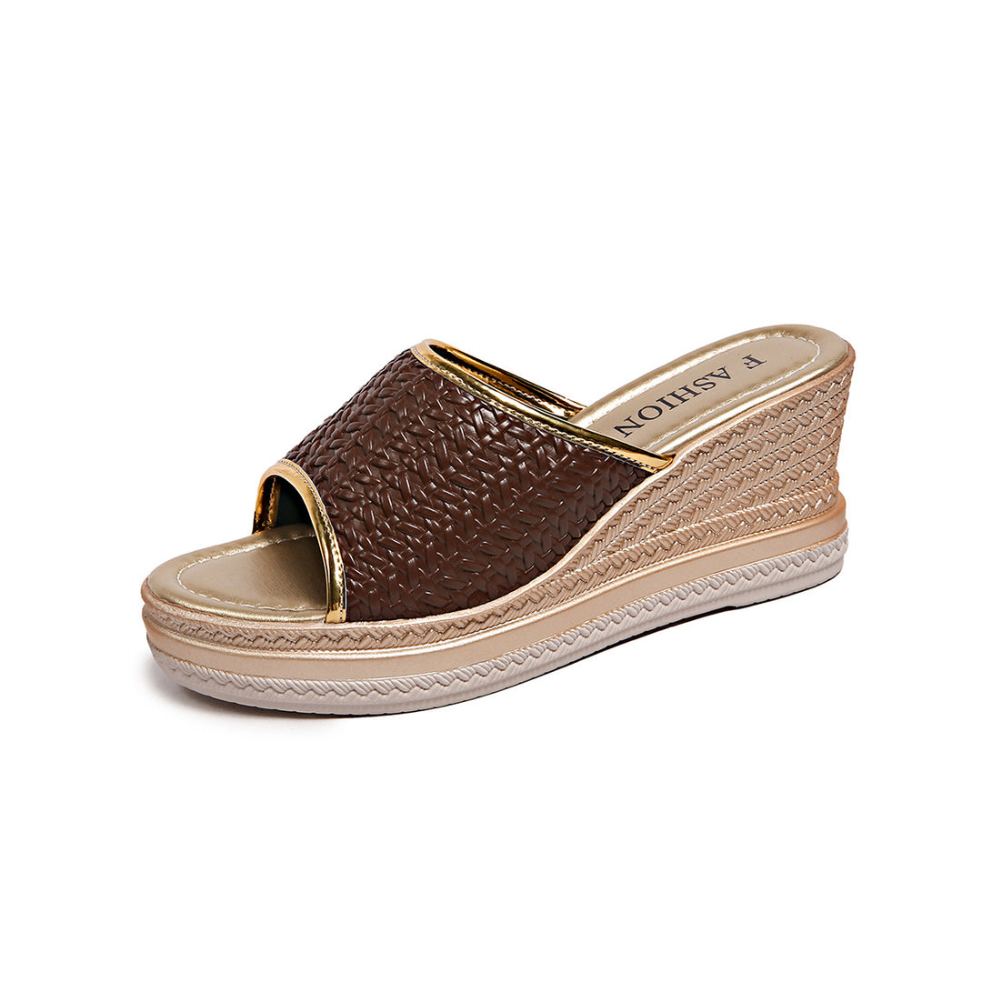 Damen Wedge-Pantoletten mit feinen Details und Komfortsohle R&B