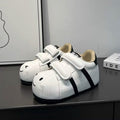 Damen Bequeme Kindersneaker mit niedlichem Tiermotiv und praktischem Klettverschluss
