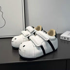 Damen Bequeme Kindersneaker mit niedlichem Tiermotiv und praktischem Klettverschluss