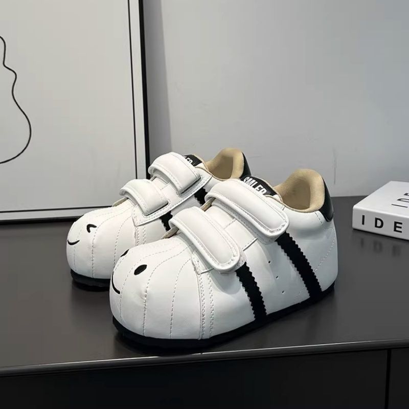 Damen Bequeme Kindersneaker mit niedlichem Tiermotiv und praktischem Klettverschluss