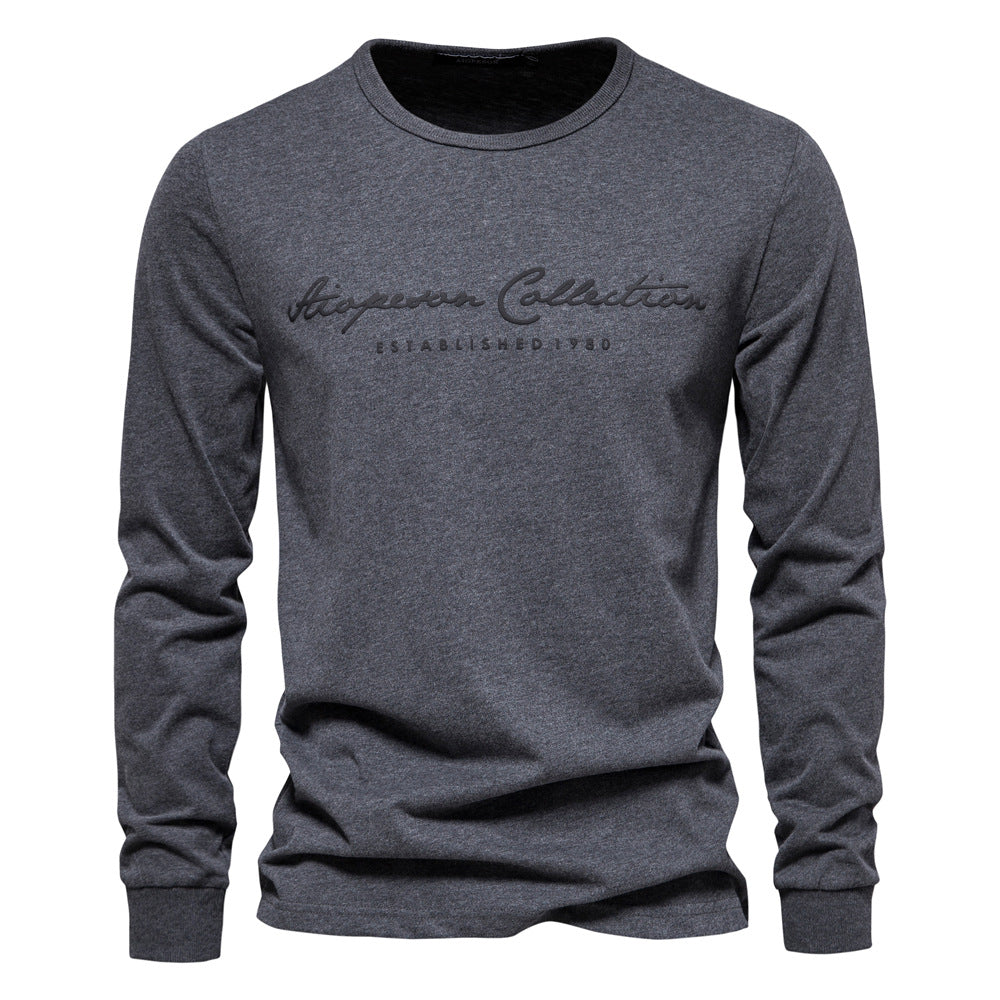 Herren Langarmshirt mit zeitgemäßer Schriftzug R&B