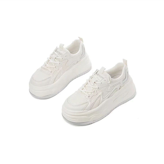 Damen komfortable Chunky-Sneaker mit atmungsaktiver Netz-Oberfläche R&B