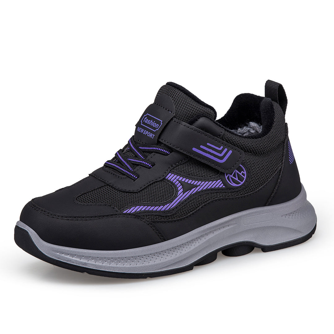 Damen Sportliche Schnür-Sneaker mit integrierter Wärmeisolierung und rutschfester Sohle R&B