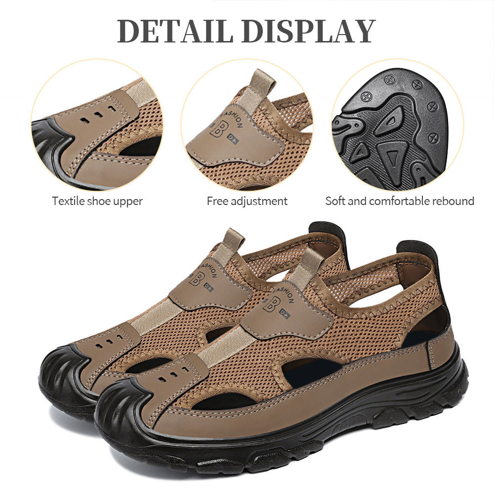 Damen Sportliche Outdoor-Sandalen mit atmungsaktivem Mesh-Obermaterial und rutschfester Sohle R&B