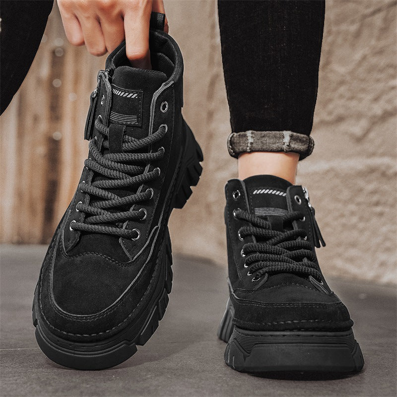 Damen Modische High-Top Stiefel mit robustem Profil und innovativem Verschlusssystem R&B