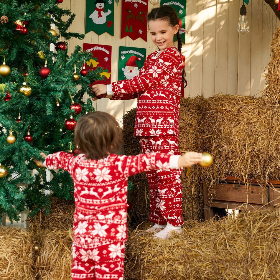 R&B | Weihnachtsplätzchen Weihnachts-Pyjama rot Damen