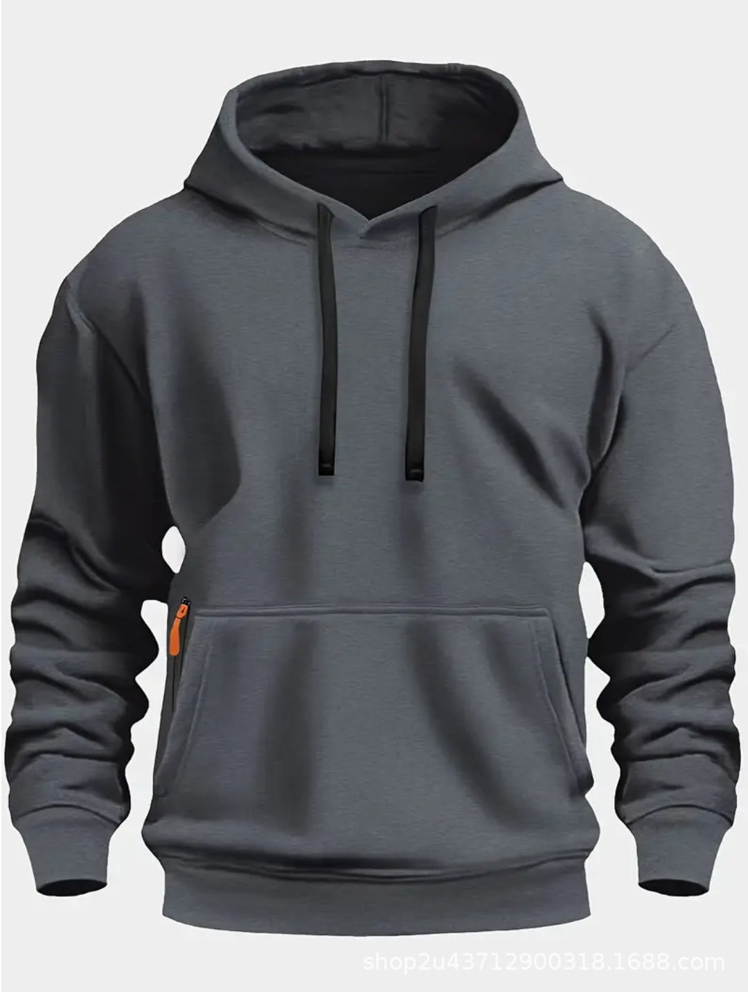 Herren sportlicher Kapuzenpullover mit praktischen Taschen und atmungsaktivem Material R&B