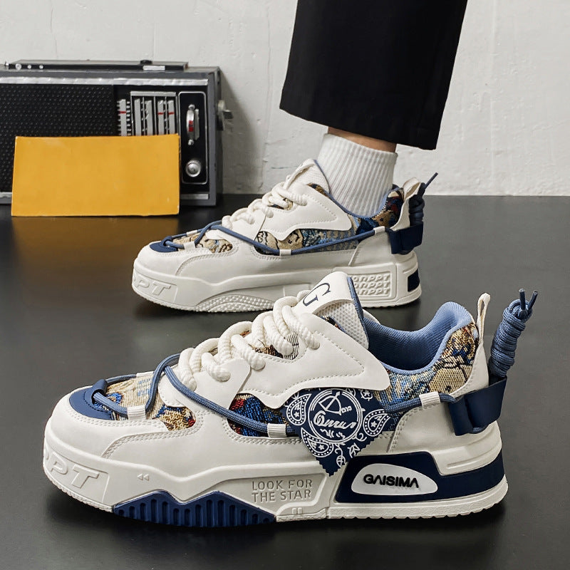 Damen sportliche Chunky-Sneaker mit einzigartigem Design und atmungsaktiver Sohle R&B