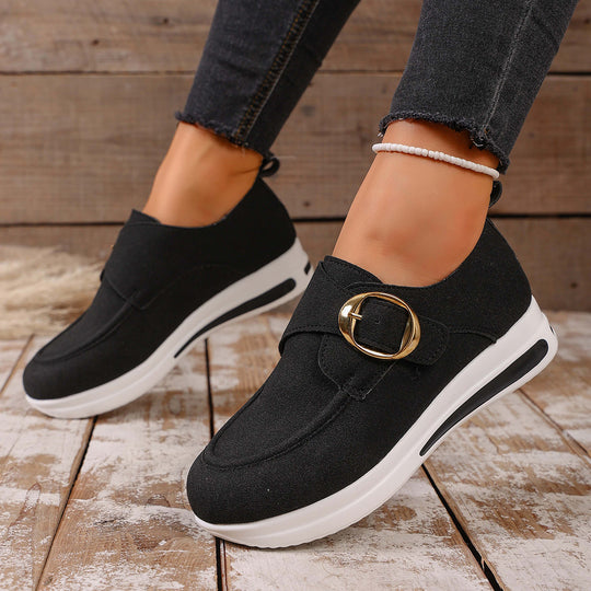 Damen bequeme Slipper mit modischem Schnallen-Detail R&B