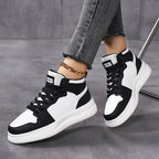 Damen Sportliche High-Top Sneaker mit atmungsaktivem Obermaterial