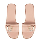 Damen Bequeme Slide-Sandalen mit modischem Schnallen-Design R&B