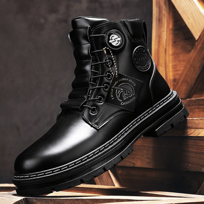 Herren robuste Schnürboots mit rutschfester Sohle und wasserabweisendem Obermaterial R&B