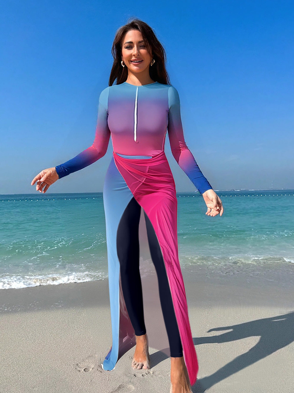 Damen multifunktionaler Sport-Schwimmanzug R&B