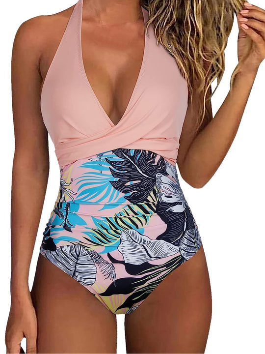 Damen Floral Design Badeanzug R&B