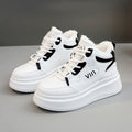 Damen modische High-Top Sneakers mit kuscheligem Innenfutter und robustem Sohlenprofil R&B