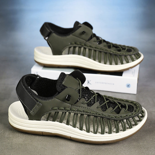 Damen Sportliche Freizeitsandalen mit atmungsaktiver Oberflächenstruktur und rutschfester Sohle R&B