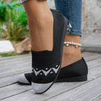 Damen komfortable Slipper mit innovativem Strickdesign R&B