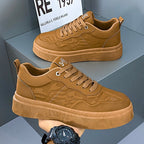 Damen Sneakers aus hochwertigem Leder mit trendiger Logostickerei von R&B