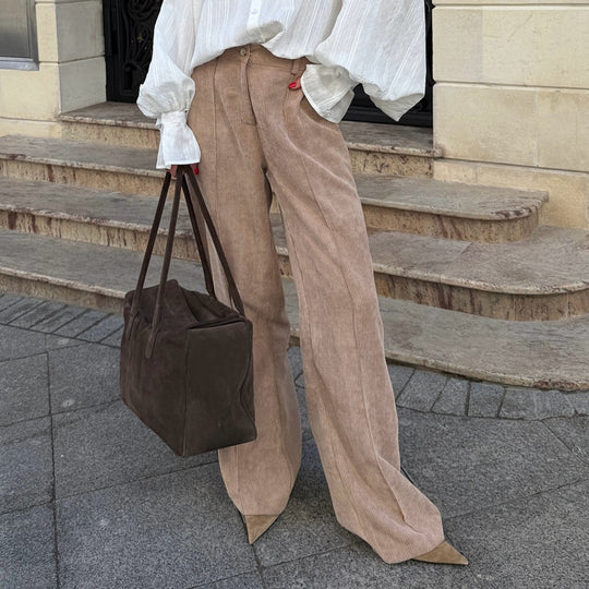 Damen Weite Cordhose R&B