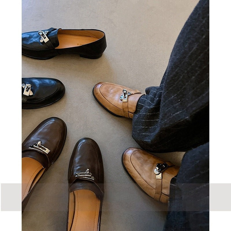 Damen Mokassins mit eleganter Schnallenverzierung R&B